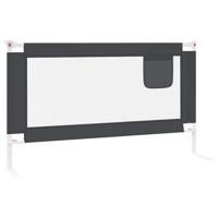 VidaXL Bedhekje peuter 140x25 cm stof donkergrijs - thumbnail