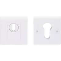 Formani Square massieve veiligheidscilinderrozet LSQVEIL-KT met kerntrekbeveiliging SKG*** - wit - thumbnail