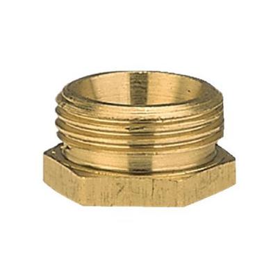 GARDENA 07273-20 Messing Schroefdraadverloopnippel 47,81 mm (1 1/2) buitendraad, 39,0 mm (1 1/4) binnendraad