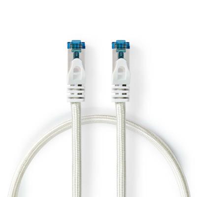 CAT6a-Kabel | S/FTP | RJ45 Male | RJ45 Male | 100.0 m | Snagless | Rond | Gevlochten / PVC | Zilver CAT6a-Kabel | S/FTP | RJ45 Male | RJ45 Male | 100.0 m | Snagless | Rond | Gevlochten / PVC | Zilver