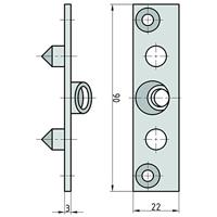 Basi 9552-0001 Dievenklauw Metaal - thumbnail