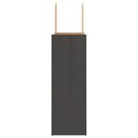 VidaXL Papieren zakken 250 st met hengsels 21x11x31 cm zwart - thumbnail