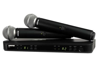 Shure BLX288E/SM58-H8E draadloos handheld systeem (518 - 542 MHz)