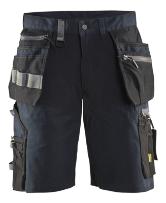 Blåkläder Short met stretch en spijkerzakken 15981343 | Donker marineblauw/Zwart | Maat 54 - 7330509722015