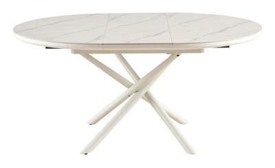 Artistiq Uitschuifbare Eettafel 'Arminda' 120 / 160 x 120cm, kleur wit