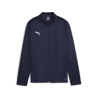 PUMA teamGOAL Trainingsjack Kids Donkerblauw Wit PUMA teamGOAL Trainingsjack Kids Donkerblauw Wit