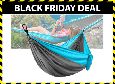 Travel Parachute Lichtgewicht Hangmat - Blauw Travel Parachute Lichtgewicht Hangmat - Blauw