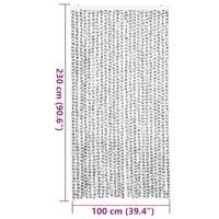 Vliegengordijn 100x230 cm chenille lichtgrijs en donkergrijs - thumbnail