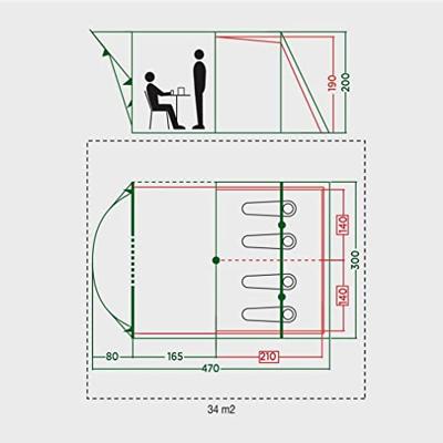 Meadowood 4 Familietent