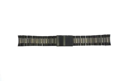 Fossil horlogeband FTW2117 Staal Zwart 22mm