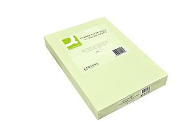 Q-CONNECT gekleurd kopieerpapier, A4, 80g, pak van 500 vel, lichtgroen