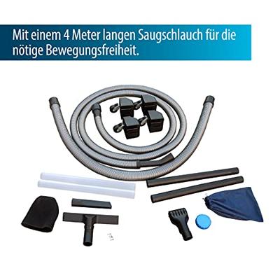 Aquaforte Vijverstofzuiger Nat & Droog - 1400W, 35L, Volautomatisch met Wieltjes en Accessoires