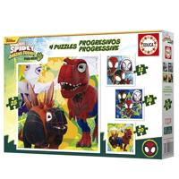 Set van 4 Puzzels Educa Dino Spidey (4 Stuks) - thumbnail