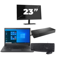 Dynabook Dynabook Tecra A40-G - Intel Core i3-8e Generatie - 14 inch - 8GB RAM - 256GB SSD - Windows 11 Home + 1x 23 inch Monitor - thumbnail