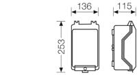 Hensel KG 9001 3300139 Behuizing 136 x 253 x 115 Kunststof 1 stuk(s) - thumbnail