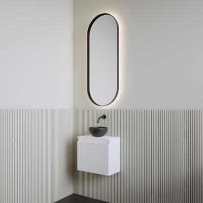 Fonteinset | BWS Leto | Mat Wit | Waskom Mat Zwart