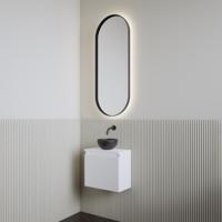 Fonteinset | BWS Leto | Mat Wit | Waskom Mat Zwart - thumbnail