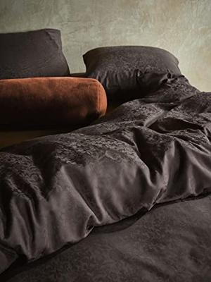 Essenza Essenza Furry roll cushion 22x50 Bright terra