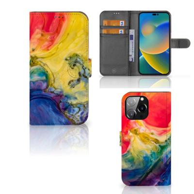 Hoesje iPhone 14 Pro Max Watercolor Dark Hoesje iPhone 14 Pro Max Watercolor Dark