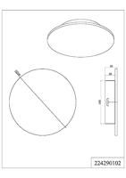 Trio Design wandlampSequence geborsteld metaal - 241810205 - thumbnail