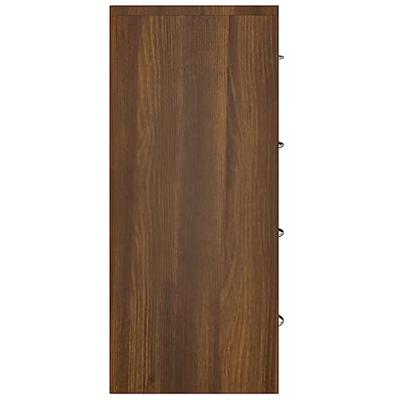 Dressoir met 4 lades 60x30,5x71 cm bruineiken