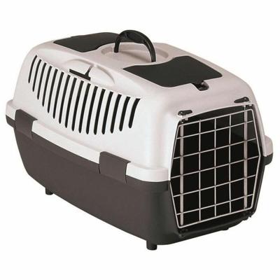 Kerbl Gulliver 3 transportbox voor huisdieren, kattenbak, metalen deur, strijkklep, onderdeelvak, 1 stuk (1 stuk)