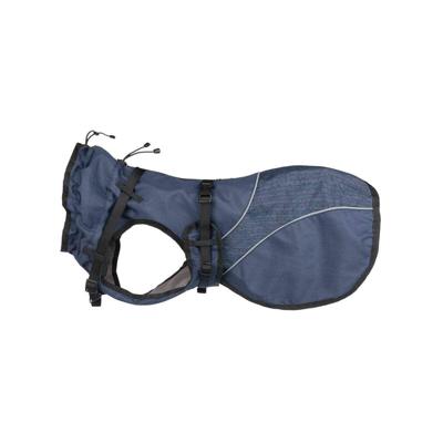 TRIXIE Hondenjas voor huisdieren, jas, vest, vest, vest voor honden, maat S, M, waterdicht, accessoires, mantel, harnas, duo, maat XS 25 cm, blauw