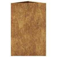 Plantenbakken 2 st driehoek 50x43x75 cm cortenstaal - thumbnail