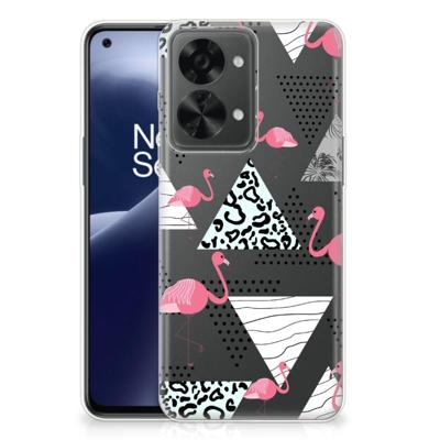 OnePlus Nord 2T | TPU Hoesje | Flamingo Triangle