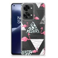 OnePlus Nord 2T | TPU Hoesje | Flamingo Triangle - thumbnail