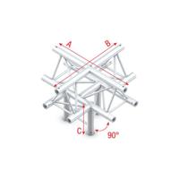 MILOS Milos Pro-30 Triangle P Truss - Cross + down 5-way, apex up - 50 cm - thumbnail