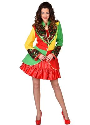 Jas Stars rood/geel/groen Jas Stars rood/geel/groen