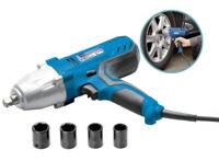 Cartrend Slagmoersleutel - 520W - 300 Nm - Elektrisch - Incl. 4 Doppen en Koffer - thumbnail