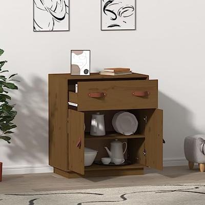 Dressoir 65,5x40x75 cm massief grenenhout honingbruin