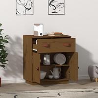 Dressoir 65,5x40x75 cm massief grenenhout honingbruin - thumbnail