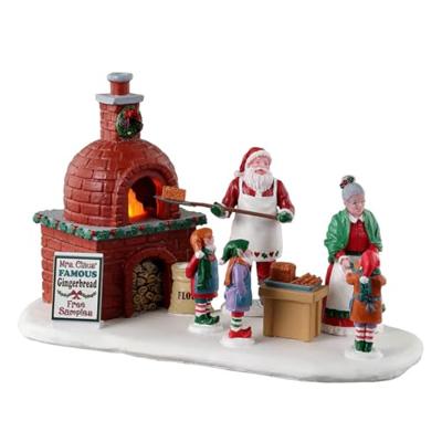 Lemax mrs. claus&apos; gingerbread bake verlicht kerstdorp tafereel Santa&apos;s Wonderland 2023