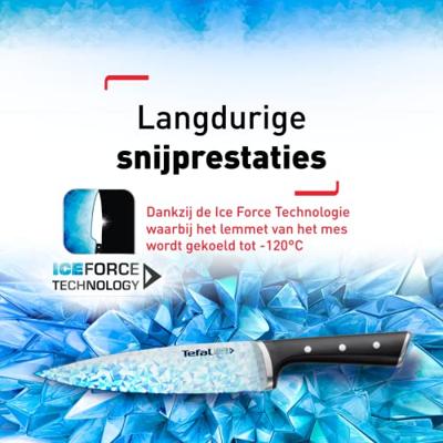 Keukenmes Tefal K2320514 ICE FO Zwart Roestvrij staal 9 cm