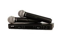 Shure BLX288E/PG58-M17 (662-686 MHz) dual handheld draadloos - thumbnail