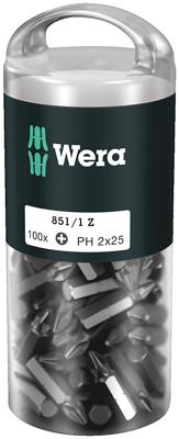 Wera 851/1 Z Bits Phillips, PH 2 x 25 mm (100 Bits pro Box) - 1 stuk(s) - 05072441001