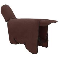 VidaXL Paardendeken volledig donkerbruin polyester - thumbnail