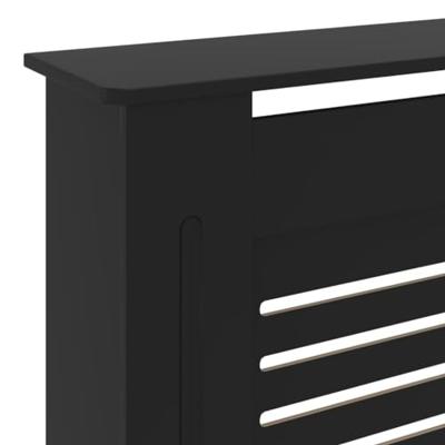 VidaXL Radiatorombouw 205 cm mdf zwart - thumbnail