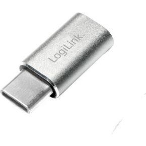 LogiLink USB 2.0 Adapter [1x USB-C stekker - 1x Micro-USB 2.0 B bus] AU0041