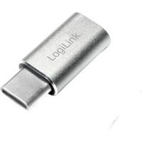 LogiLink USB 2.0 Adapter [1x USB-C stekker - 1x Micro-USB 2.0 B bus] AU0041 - thumbnail