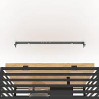 Stars of Light PlafondlampCidraz vierkant met hout - 390163 - thumbnail