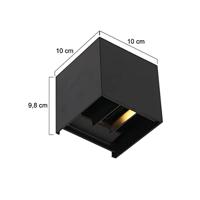 Steinhauer Up down light sensorLogan 10cm - zwart - 2728ZW - thumbnail