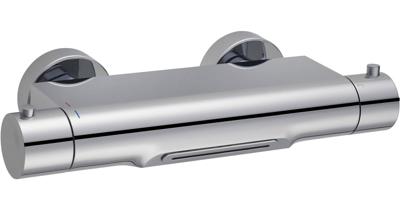 Saqu Essential waterfall thermostatische badkraan met watervaluitloop chroom