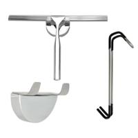 Douchewisser James 25cm RVS met Houder - thumbnail