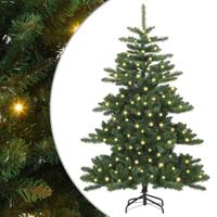 VidaXL Kunstmatige inklapbare kerstboom groen 150 cm pvc en staal - thumbnail