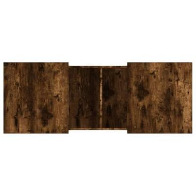 Salontafel 100x55x40 cm bewerkt hout gerookt eikenkleurig