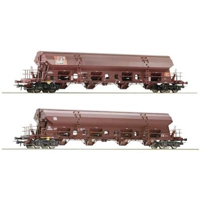 Roco 77036 H0 2-delige set zwenkdakwagens van de DB